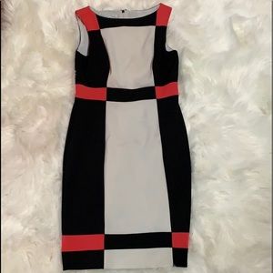Maggy London size 10 sleeveless color-block dress